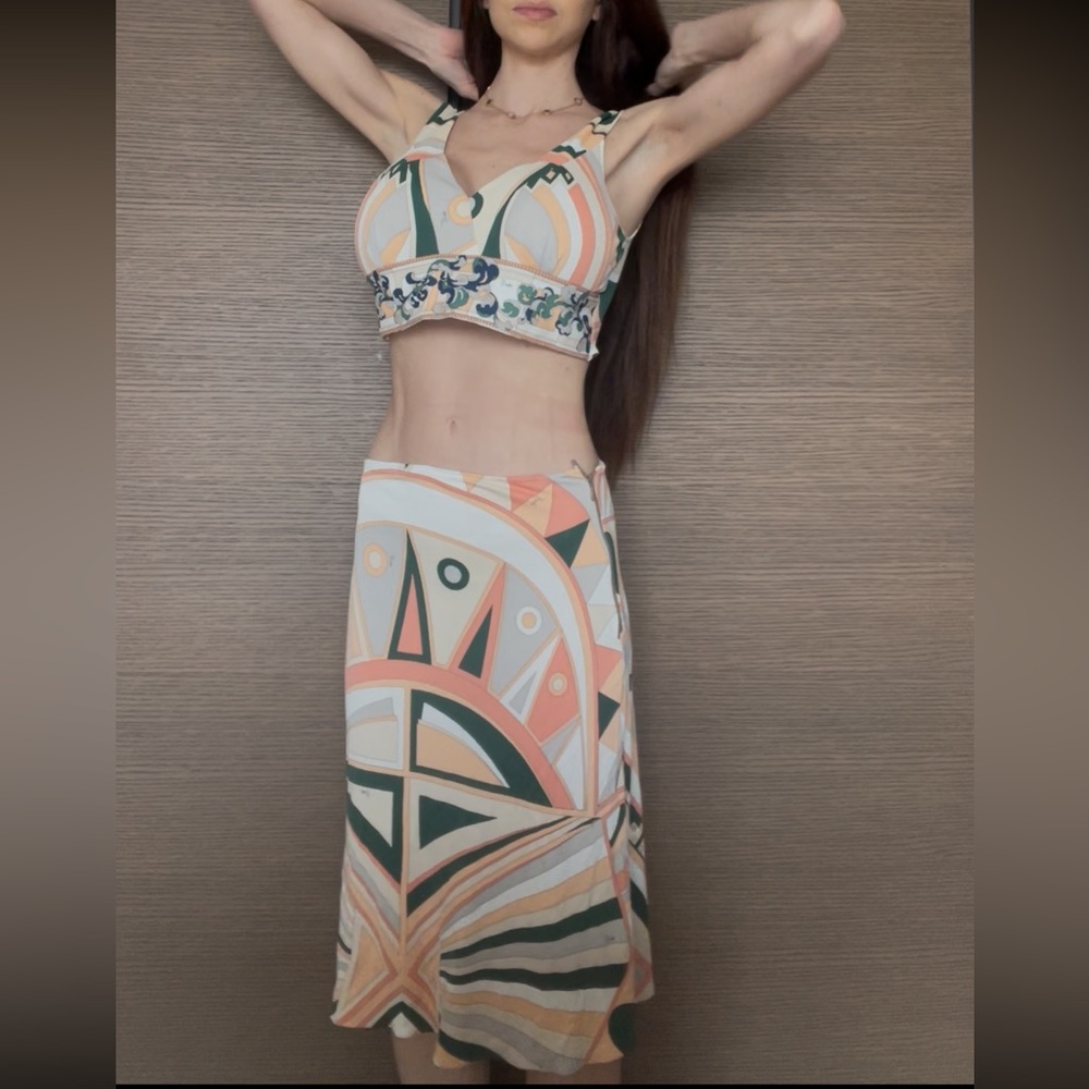 Reworked vintage furniture Pucci two piece - Picture 3 of 5
